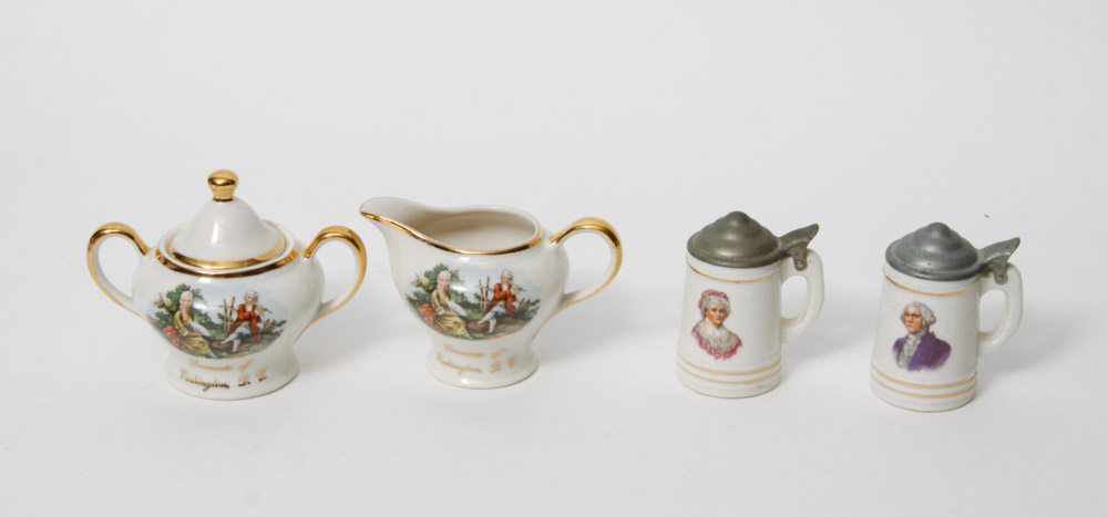 George and Martha Washington and D.C. Plate Collection