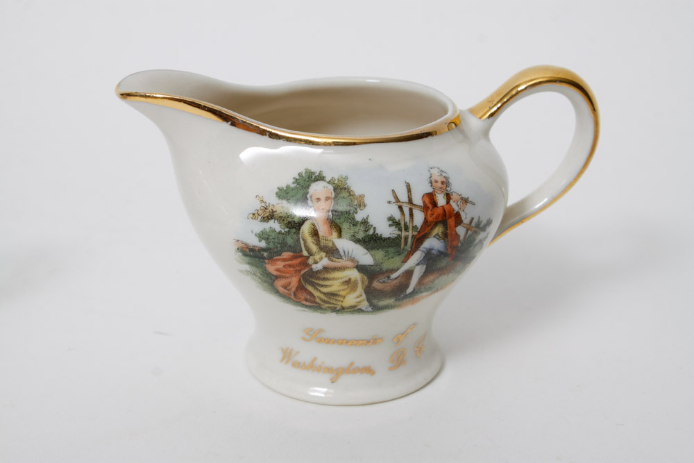 George and Martha Washington and D.C. Plate Collection