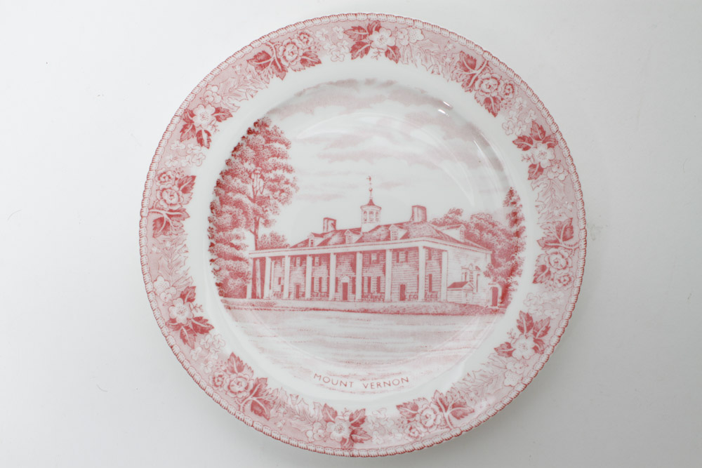 George and Martha Washington and D.C. Plate Collection