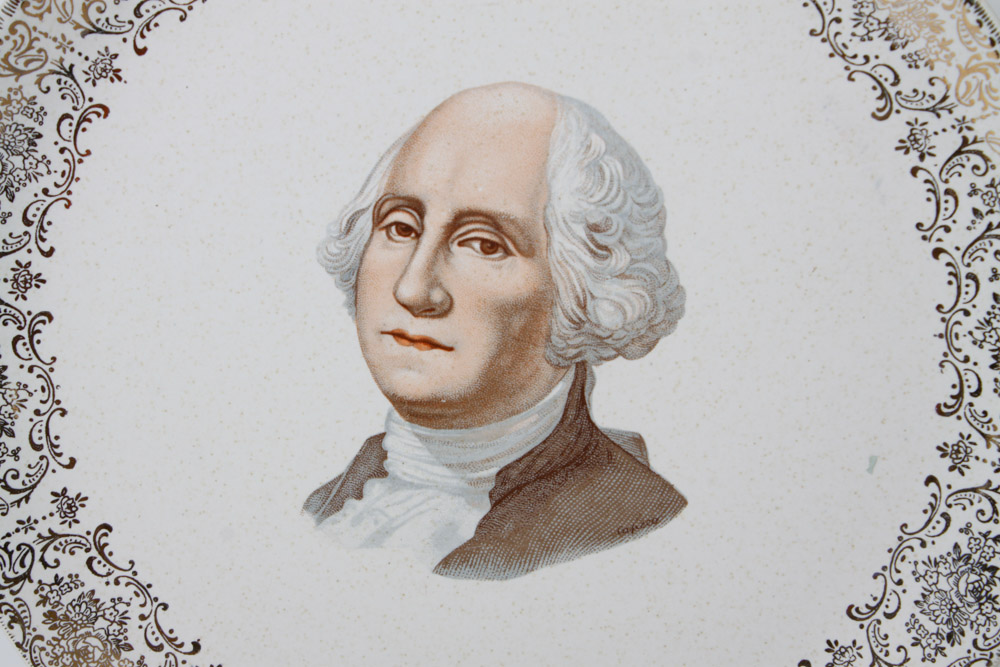 George and Martha Washington and D.C. Plate Collection