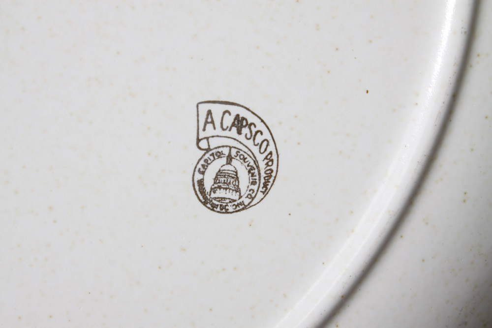 George and Martha Washington and D.C. Plate Collection