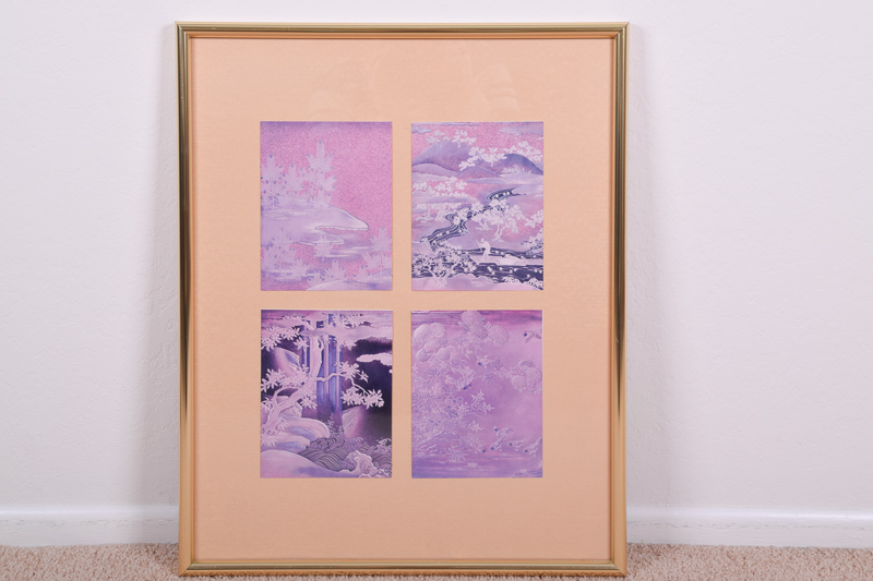 Set of Four Framed Japanese Prints