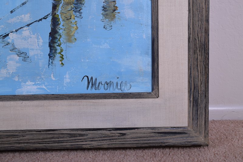 Nautical Oil on Canvas Painting by Sylvia Moonier