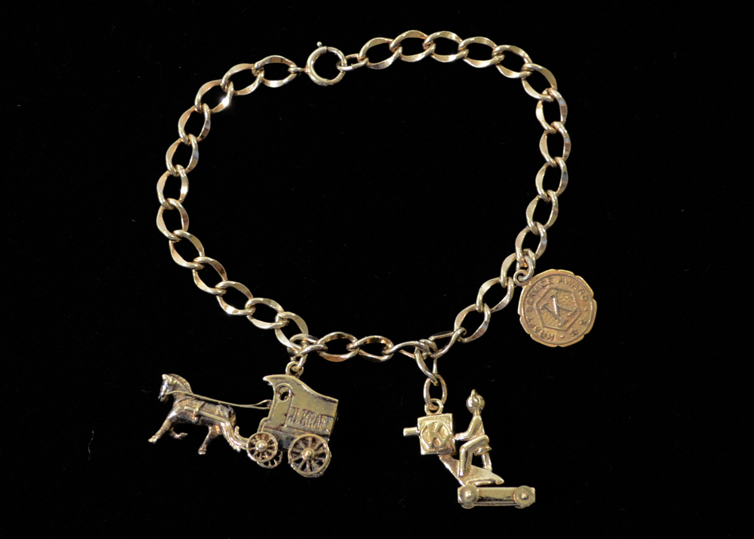 10K Yellow Gold Charm Bracelet