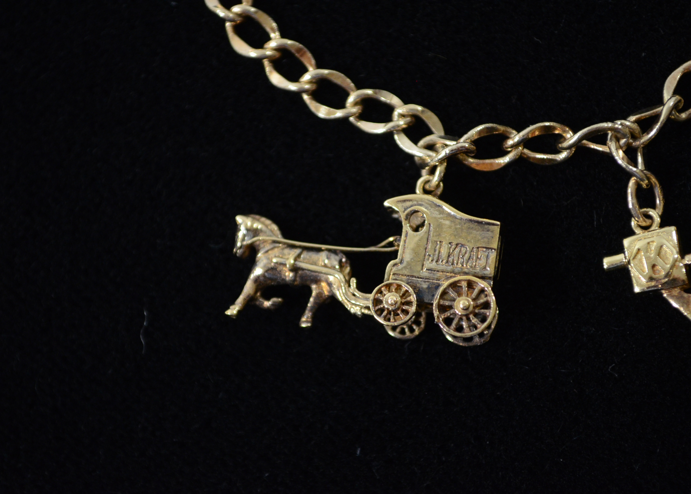 10K Yellow Gold Charm Bracelet