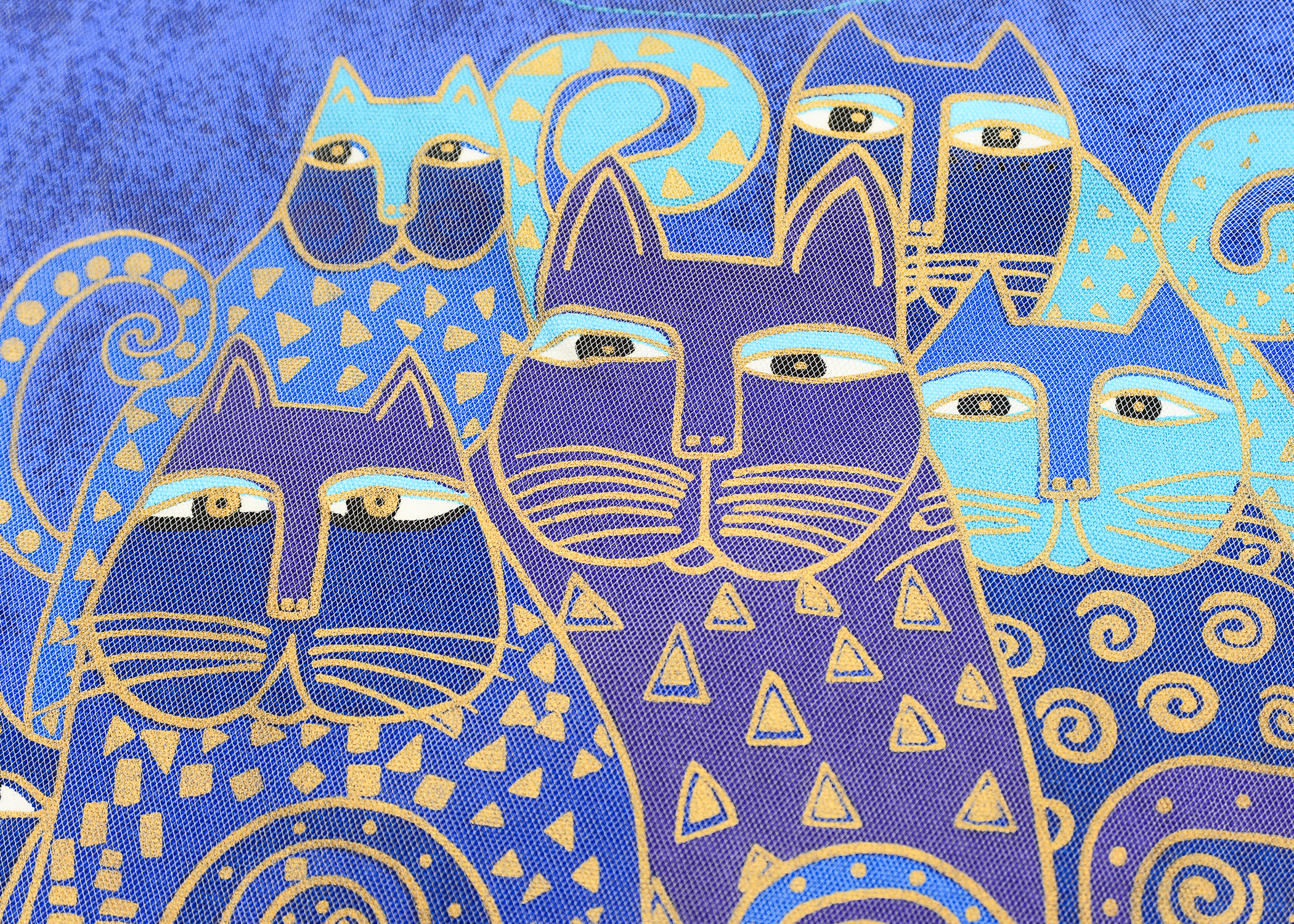 Trio of Laurel Burch Hand Painted Bags