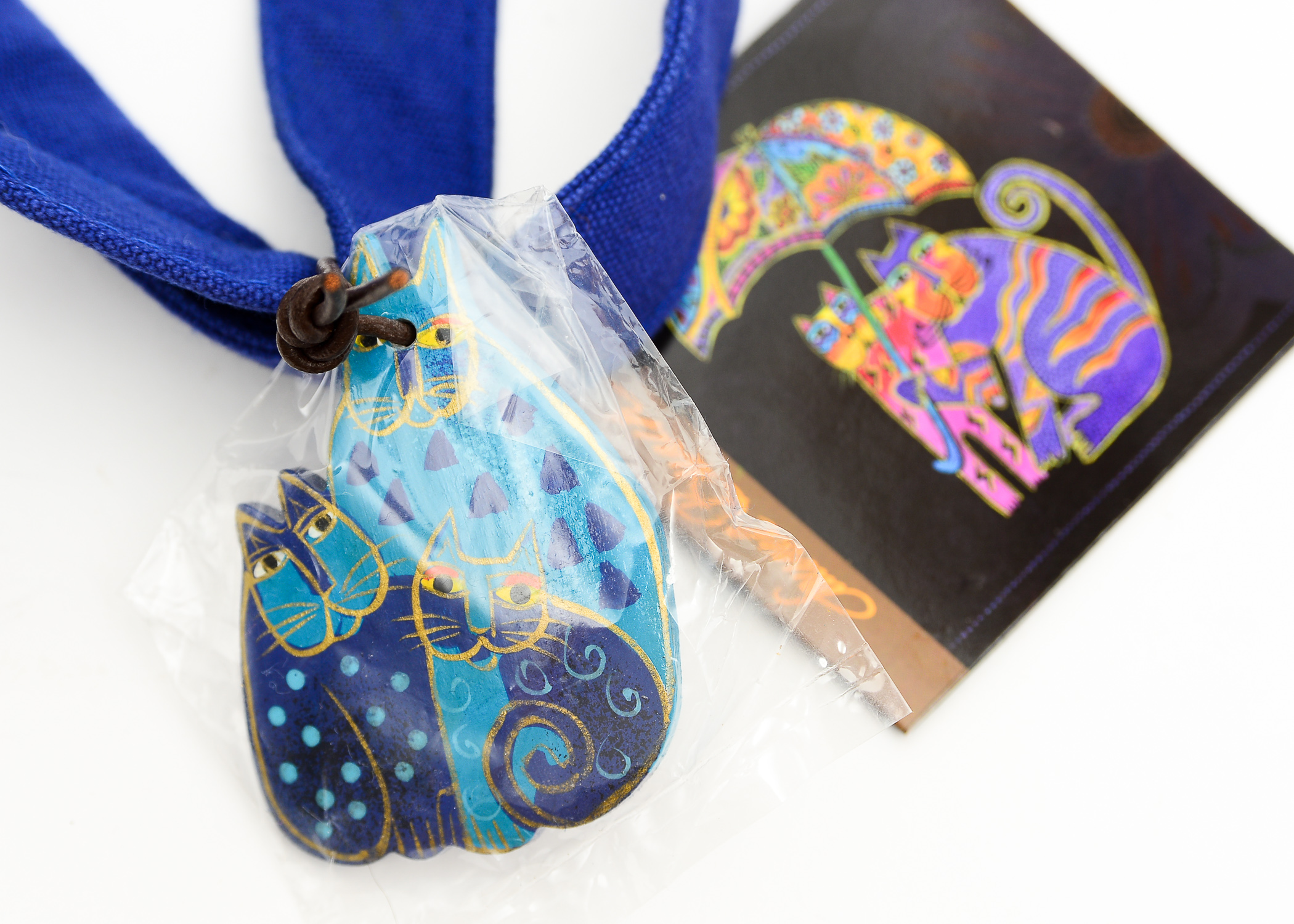 Trio of Laurel Burch Hand Painted Bags