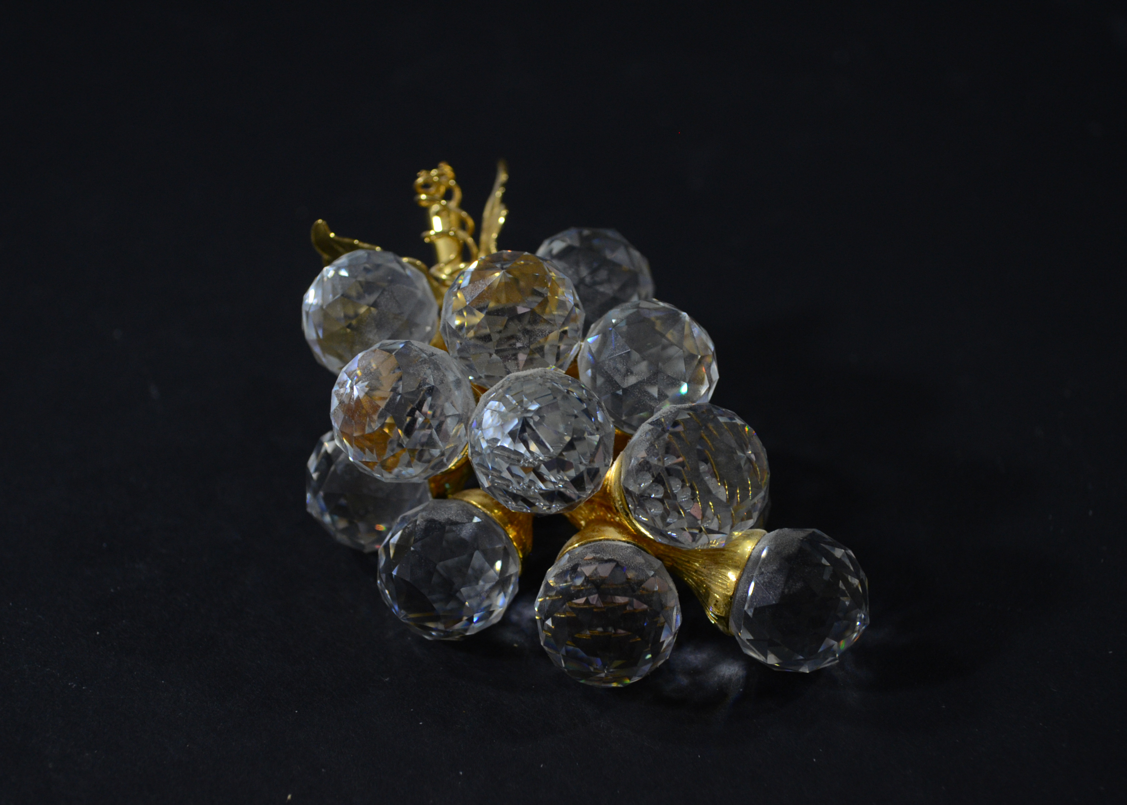 Swarovski Crystal Grape Cluster Figurine