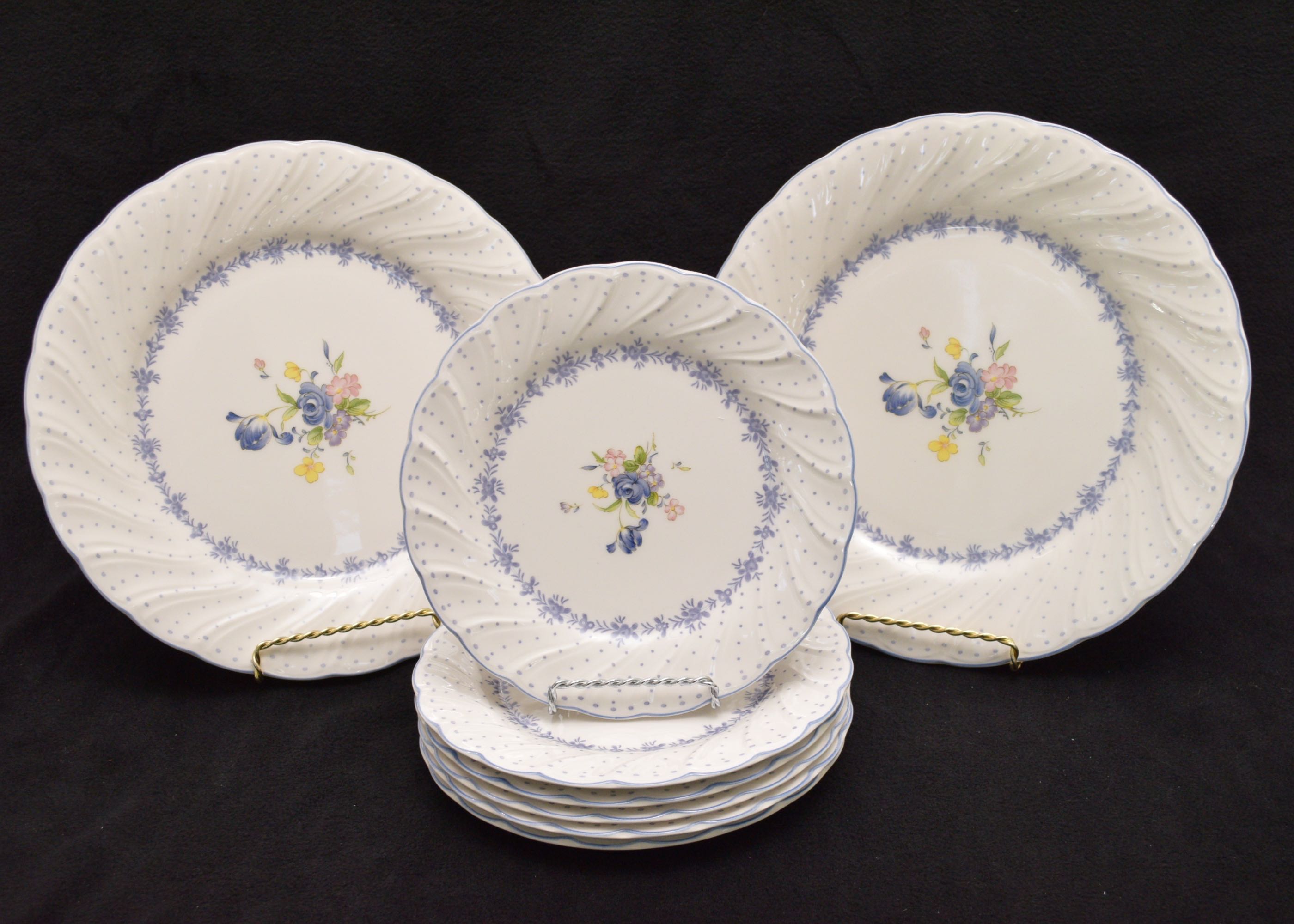Set of Nikko "Blue Peony" China Dishes