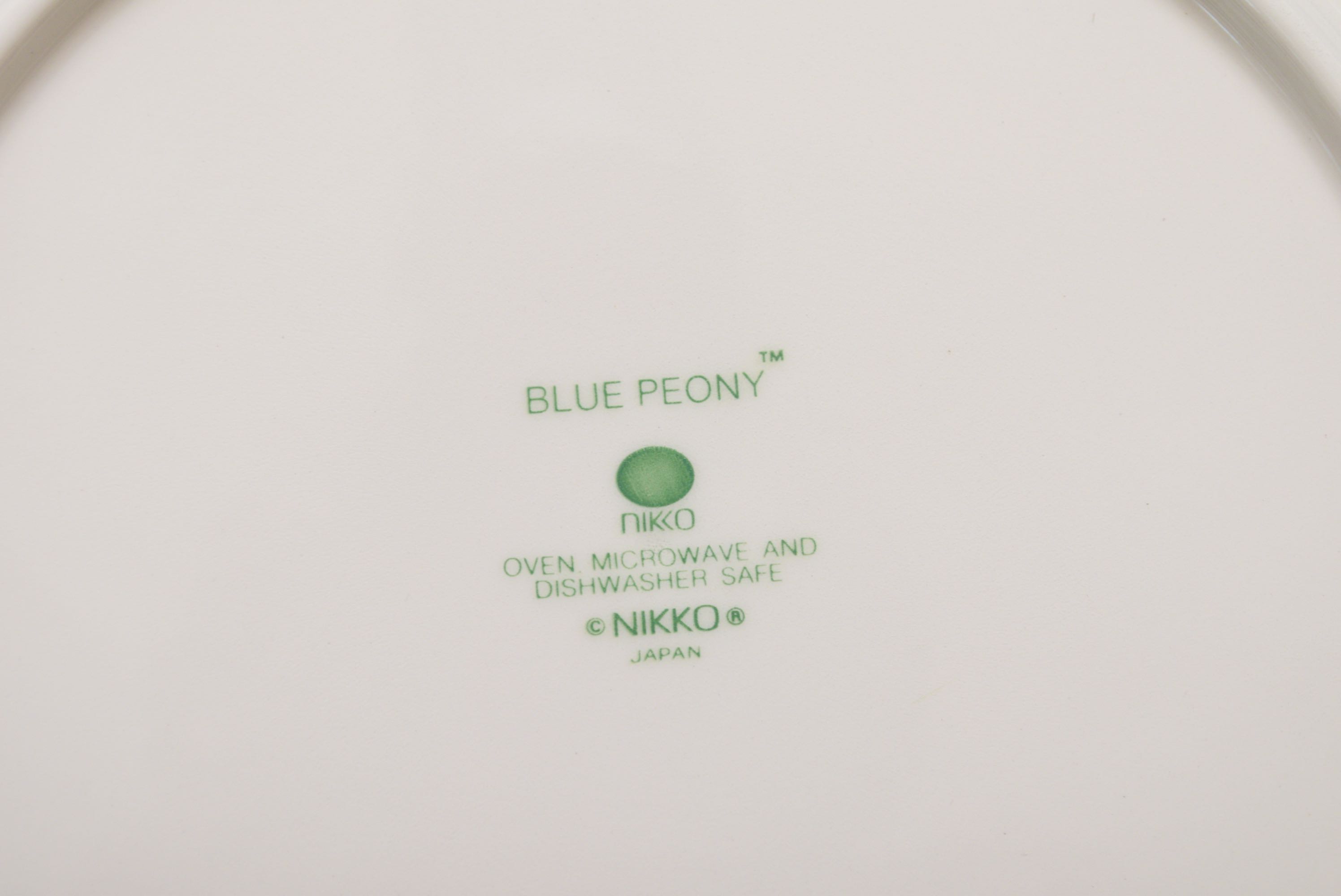 Set of Nikko "Blue Peony" China Dishes