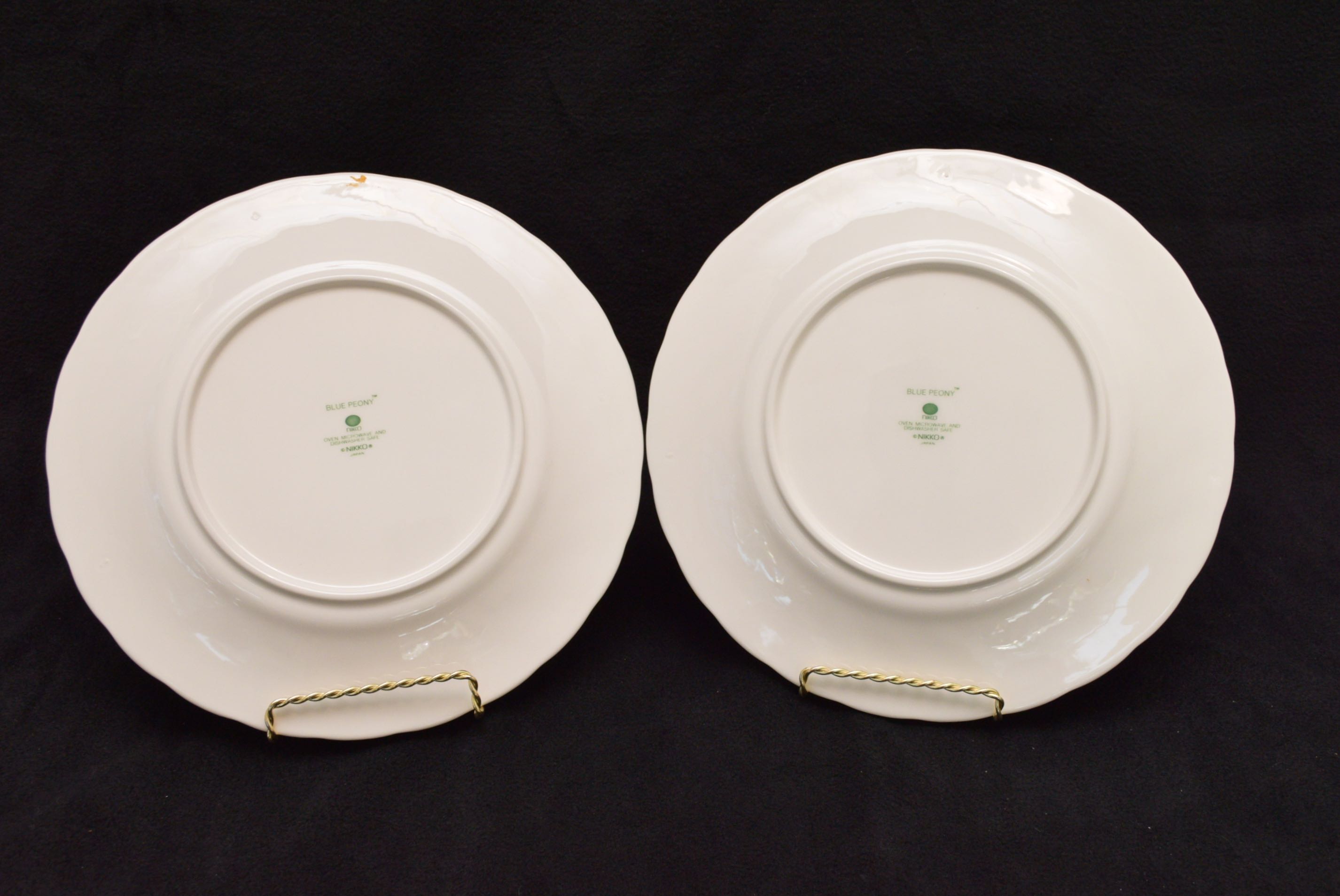 Set of Nikko "Blue Peony" China Dishes