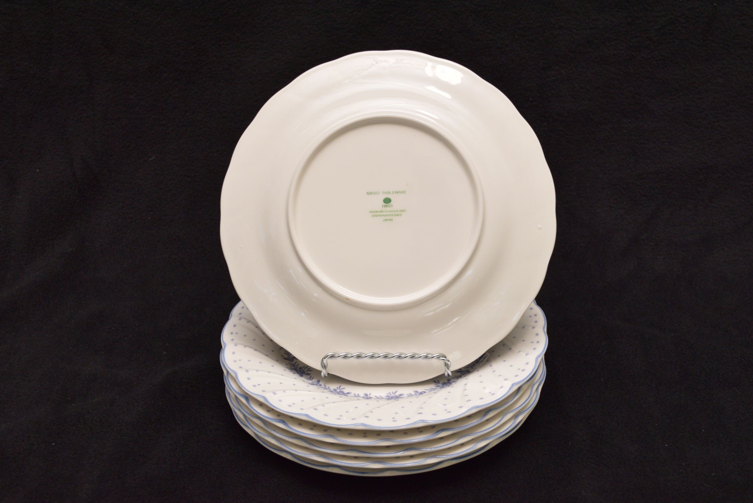 Set of Nikko "Blue Peony" China Dishes