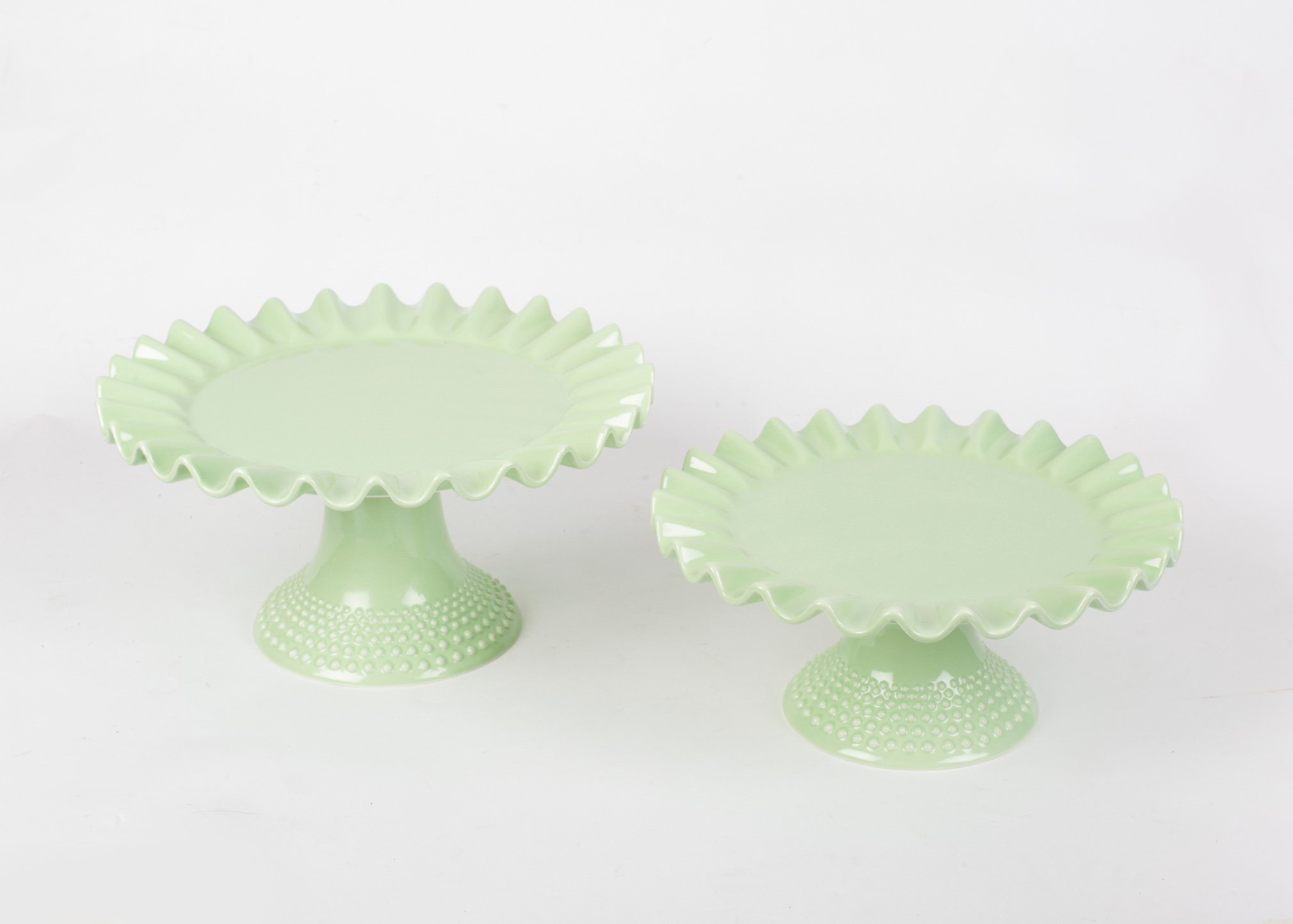 Boulangerie Cake Plate Pair