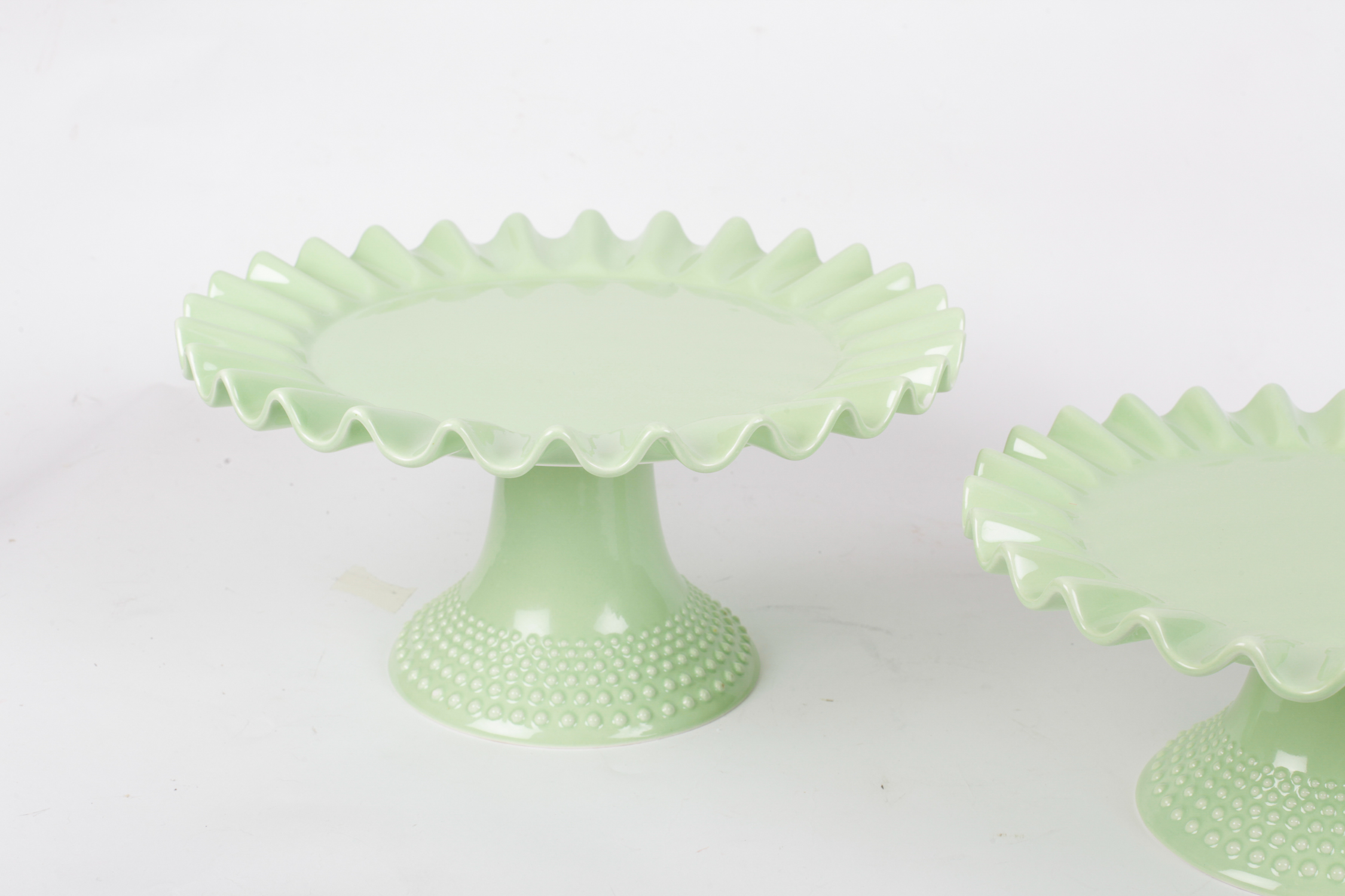 Boulangerie Cake Plate Pair