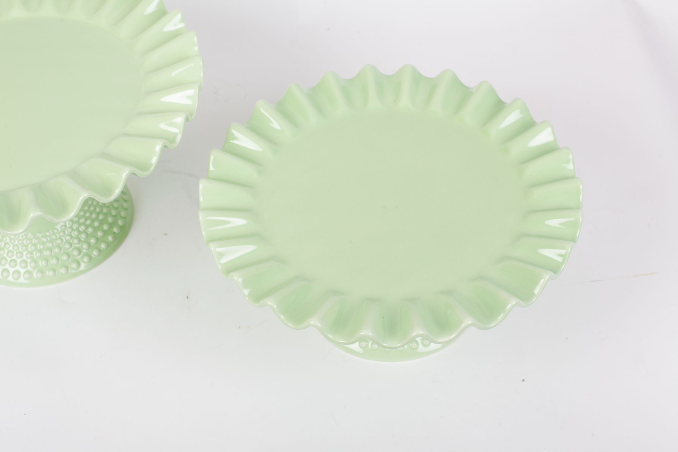 Boulangerie Cake Plate Pair