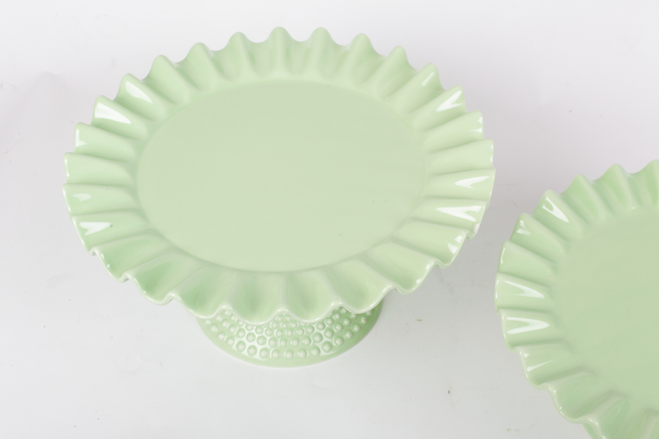 Boulangerie Cake Plate Pair