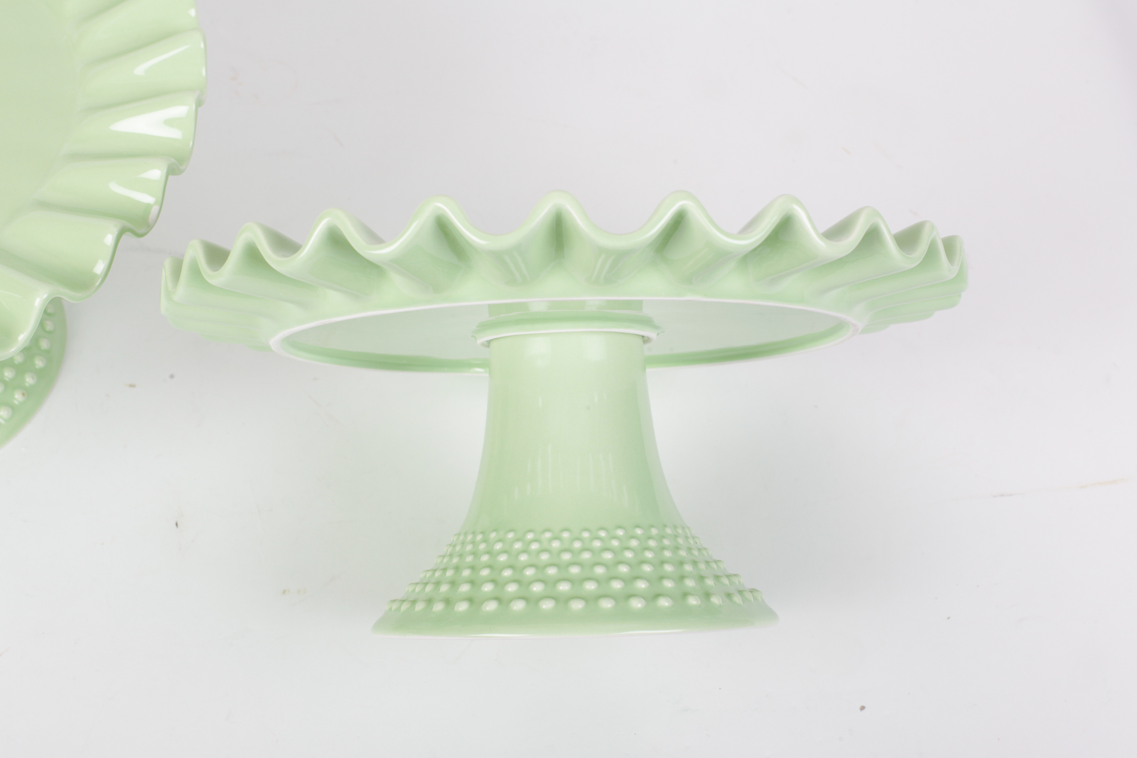 Boulangerie Cake Plate Pair