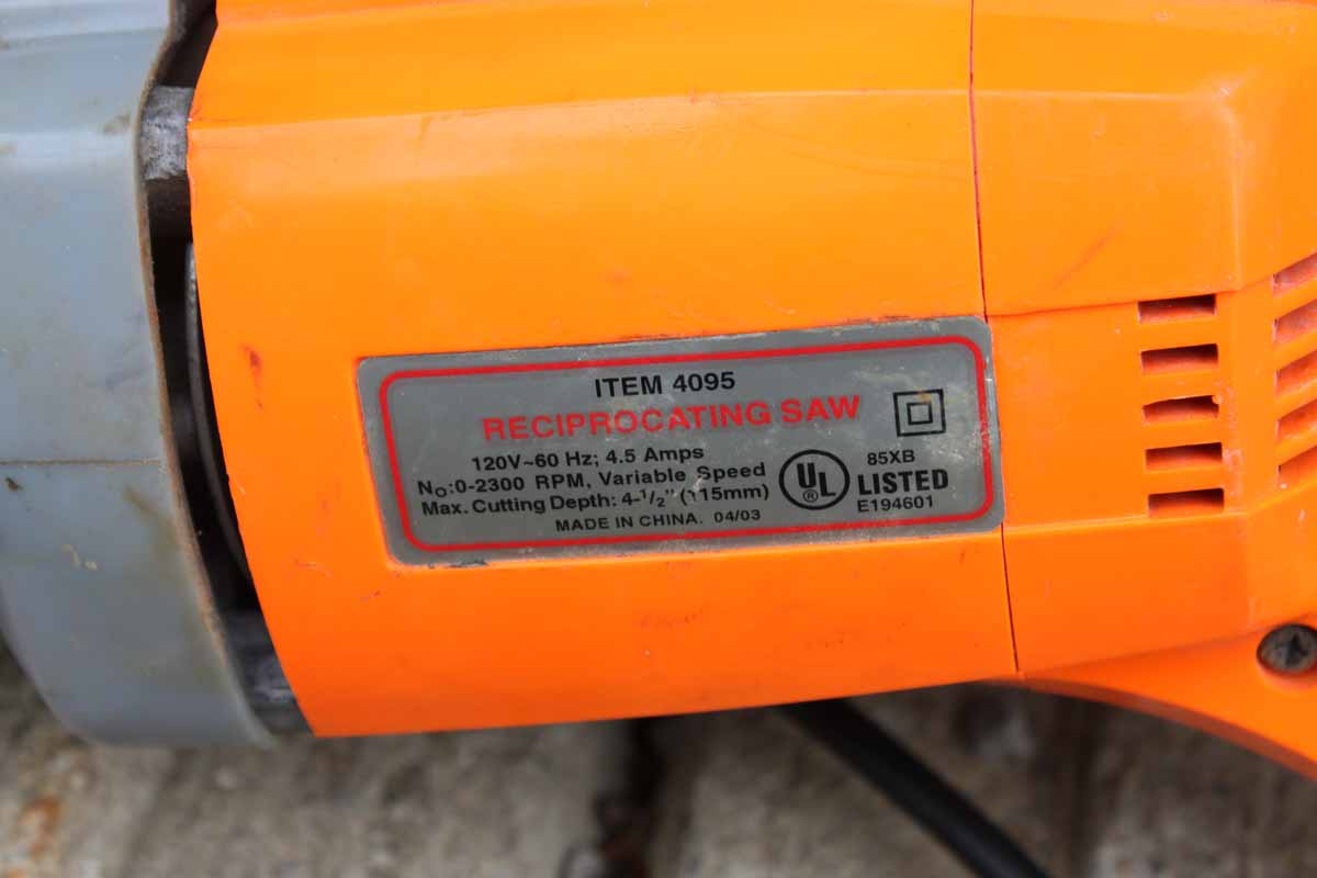 Chicago Electric Reciprocating Saw