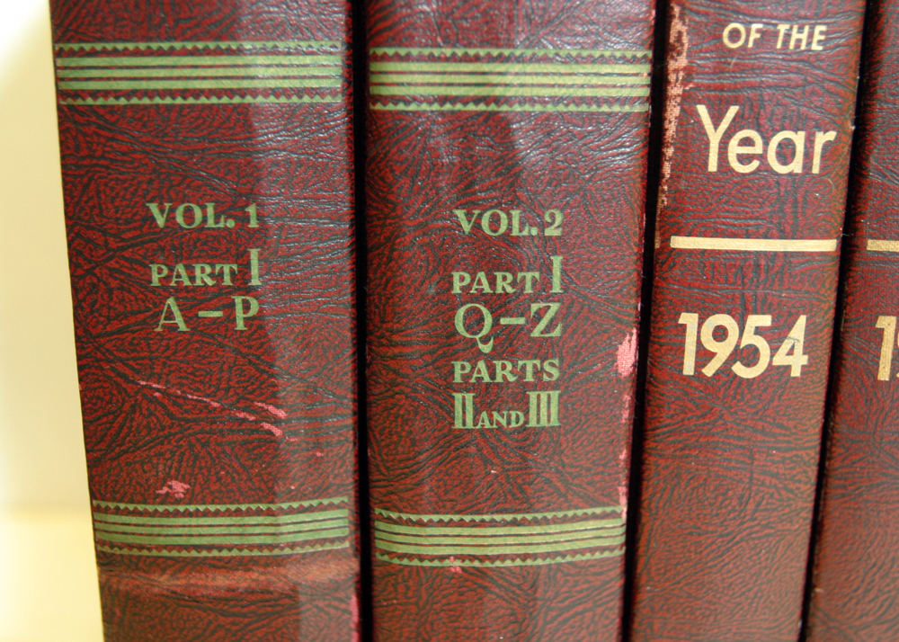 Vintage Leather Bound Britannica Reference Books