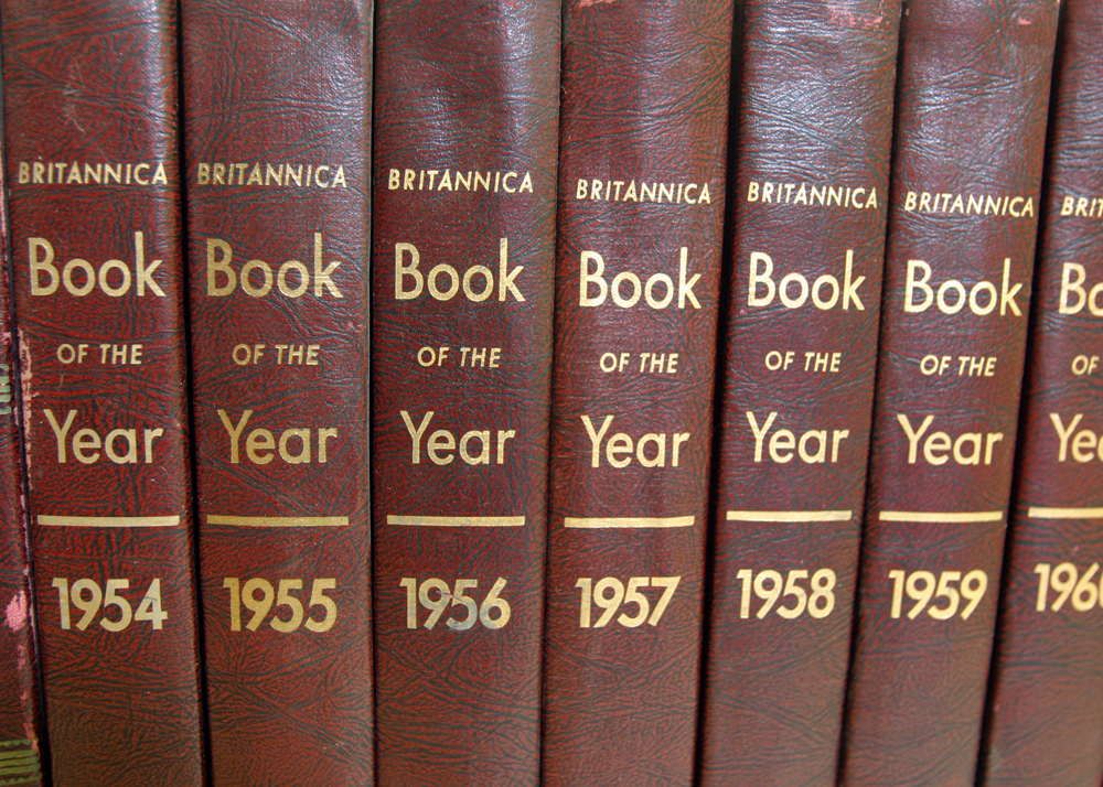 Vintage Leather Bound Britannica Reference Books