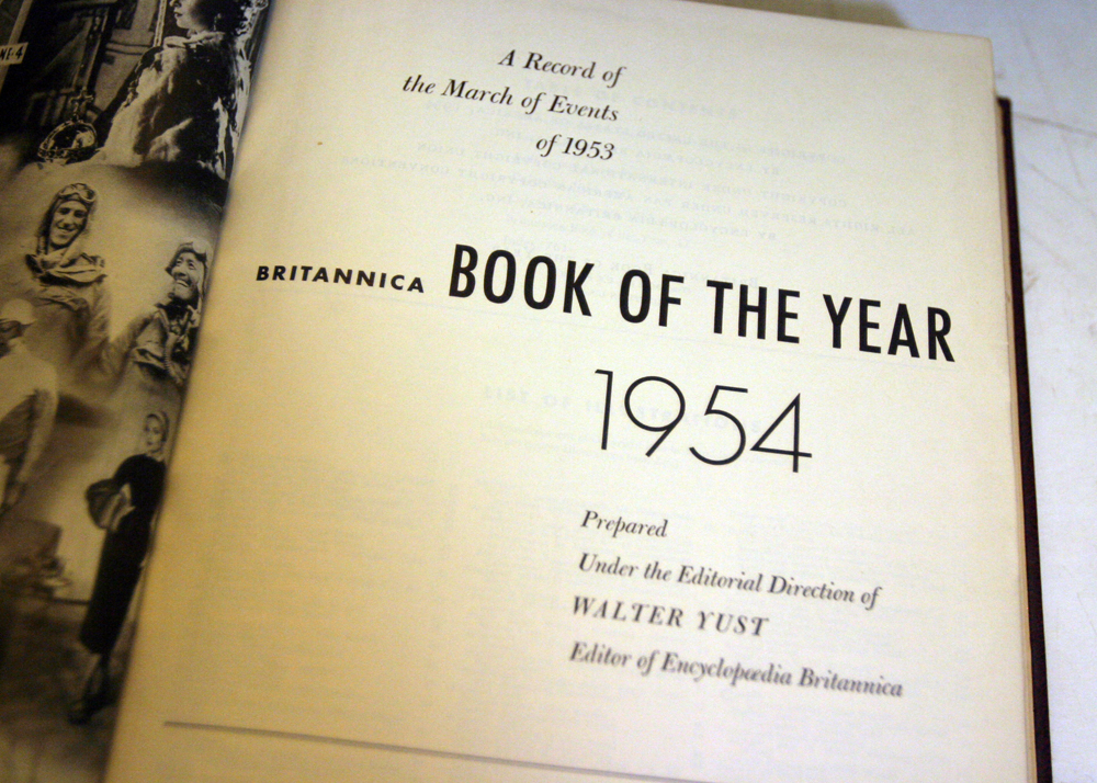 Vintage Leather Bound Britannica Reference Books