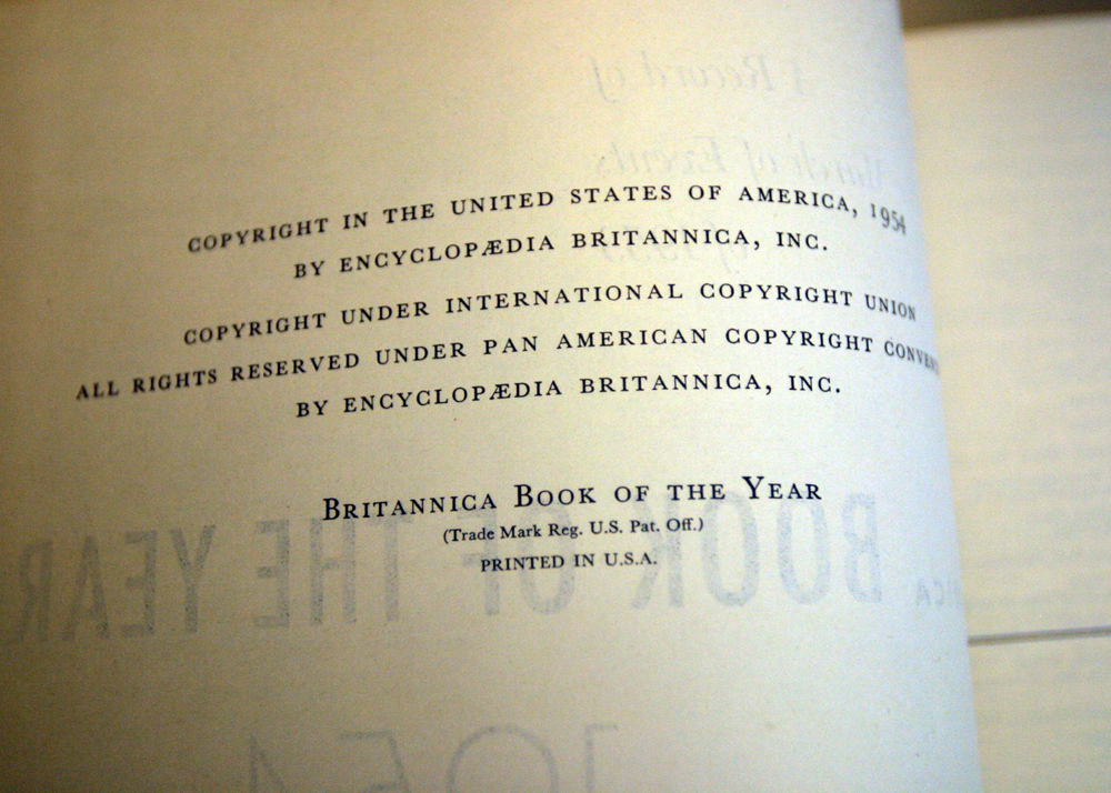 Vintage Leather Bound Britannica Reference Books