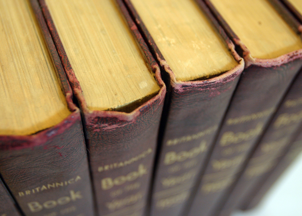 Vintage Leather Bound Britannica Reference Books