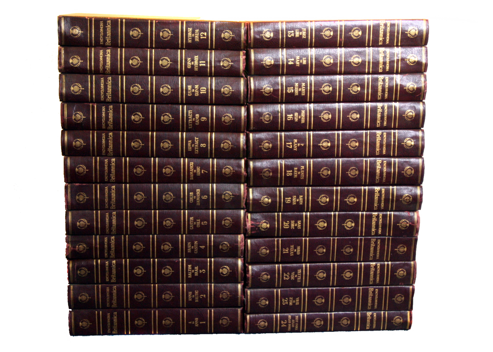 Complete Set of 1960 Leather Bound Encyclopedia Britannica