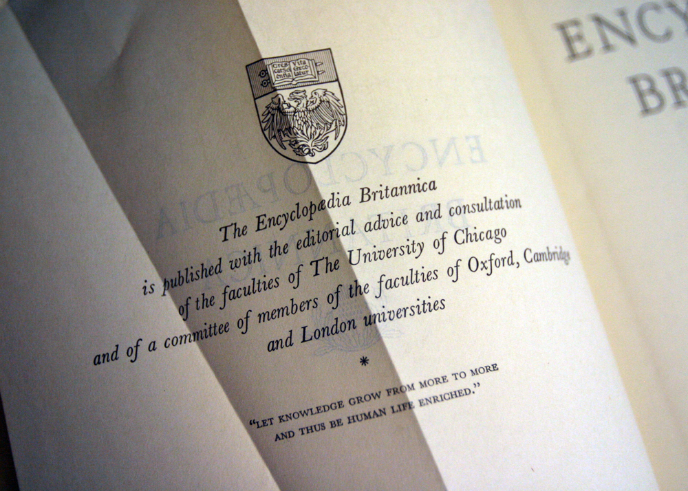 Complete Set of 1960 Leather Bound Encyclopedia Britannica