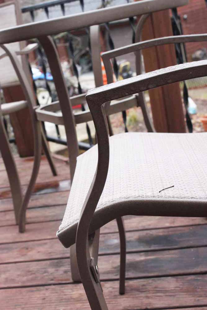 Metal Frame Patio Bistro Set