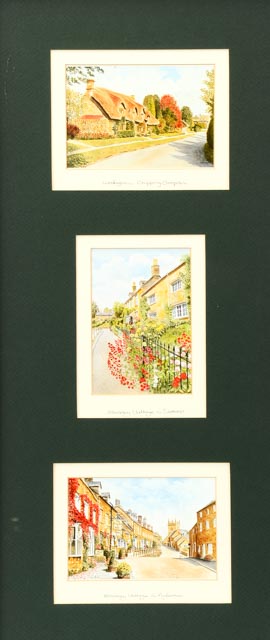 Sandra Emms Cotswalds Photo Offset Lithograph Trio