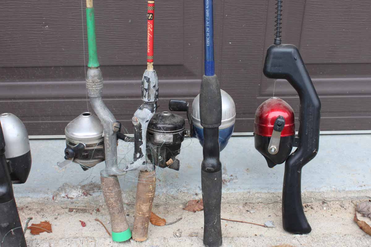 Collection of Vintage Fishing Poles