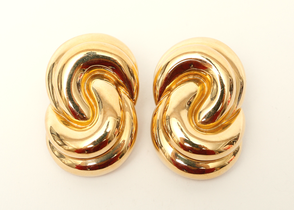 18K Charles Turi Oversized Rope Knot Earrings
