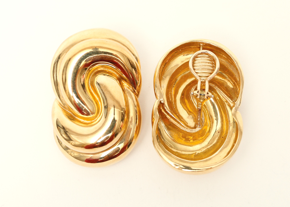 18K Charles Turi Oversized Rope Knot Earrings