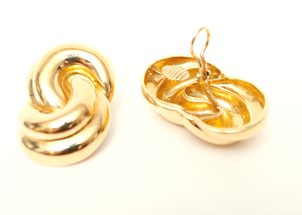 18K Charles Turi Oversized Rope Knot Earrings