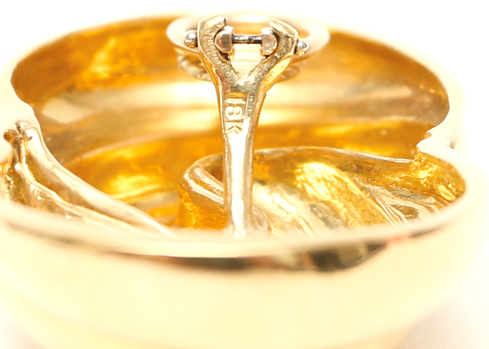 18K Charles Turi Oversized Rope Knot Earrings