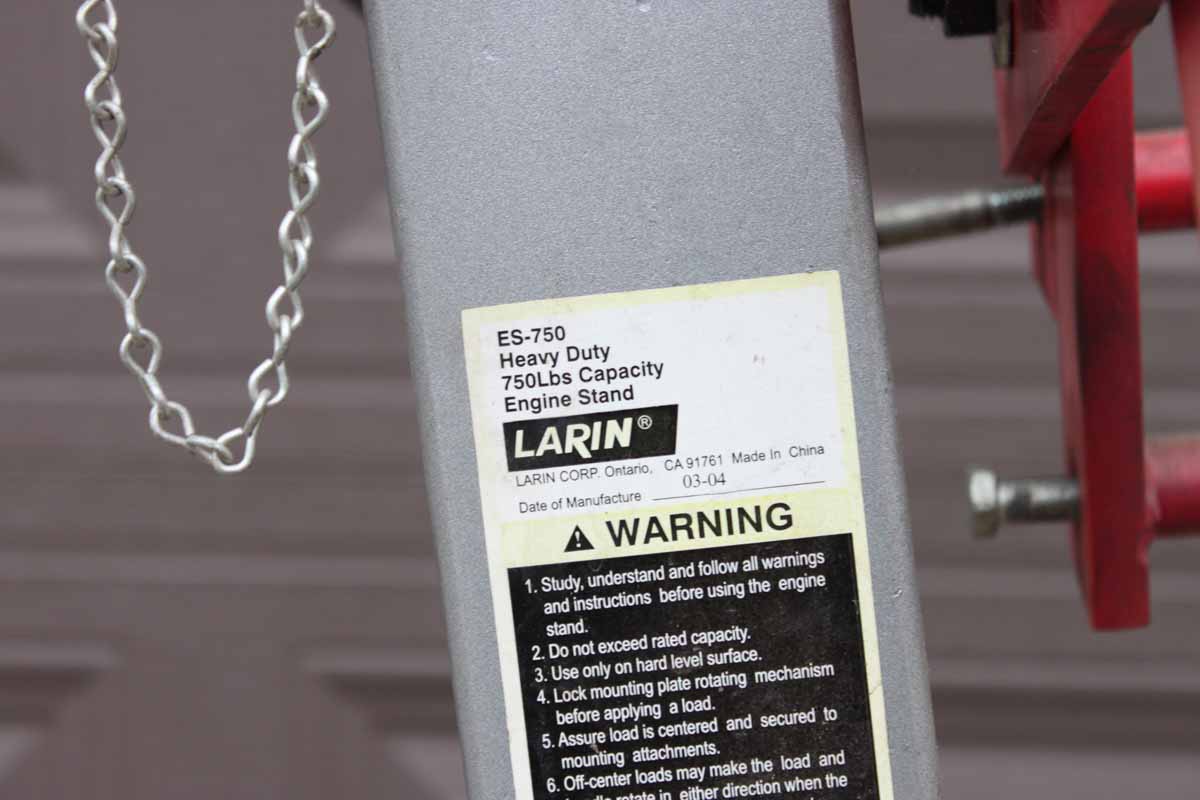 ES-750 Engine Stand