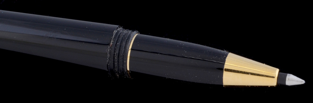 Cartier "Trinity" Black Lacquer and Gold Plated Pen