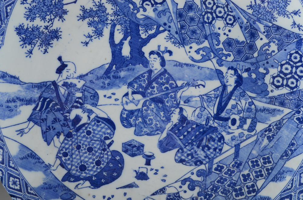 Japanese Meiji Period Yamatoku Signed Porcelain Charger