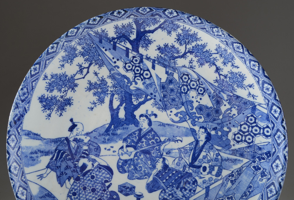 Japanese Meiji Period Yamatoku Signed Porcelain Charger