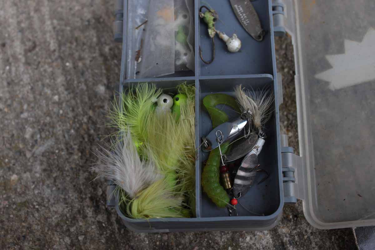 Assortment of Fishing Poles and Tackle