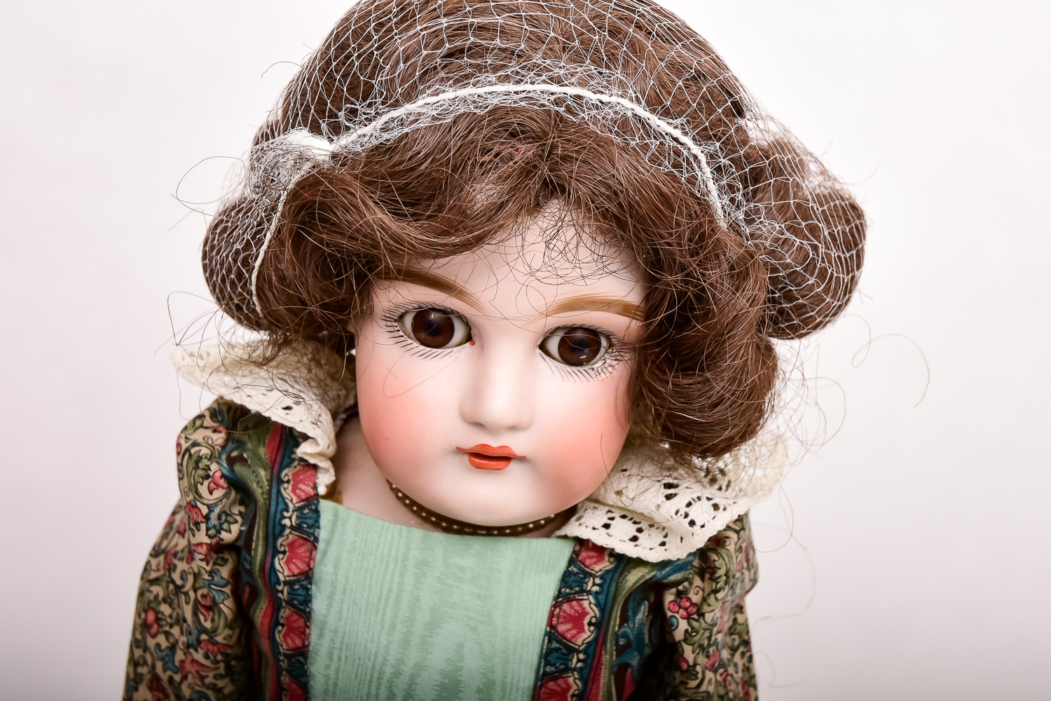 Antique Porcelain Doll, Including Human Hair