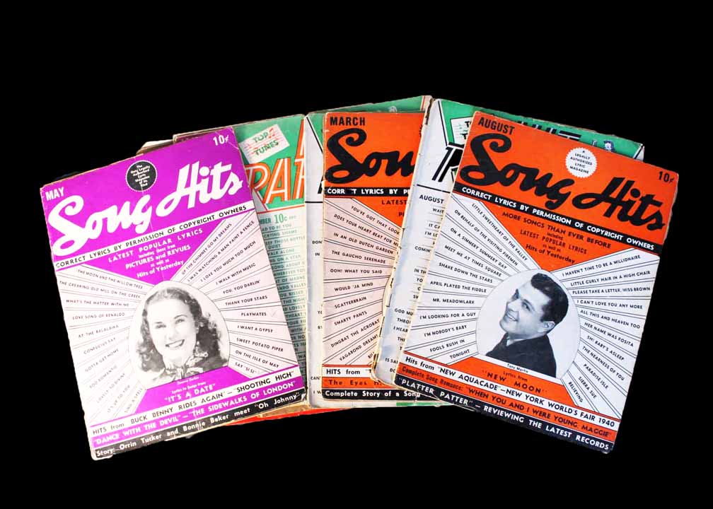 1940's Song Hits Lyric Magazines