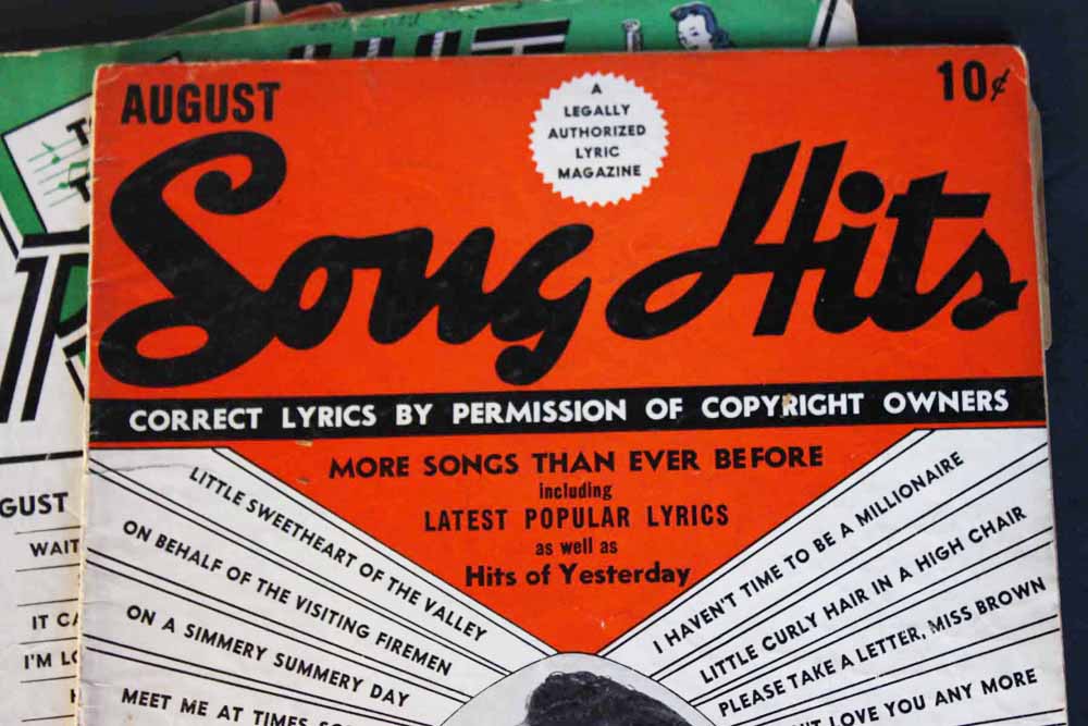 1940's Song Hits Lyric Magazines