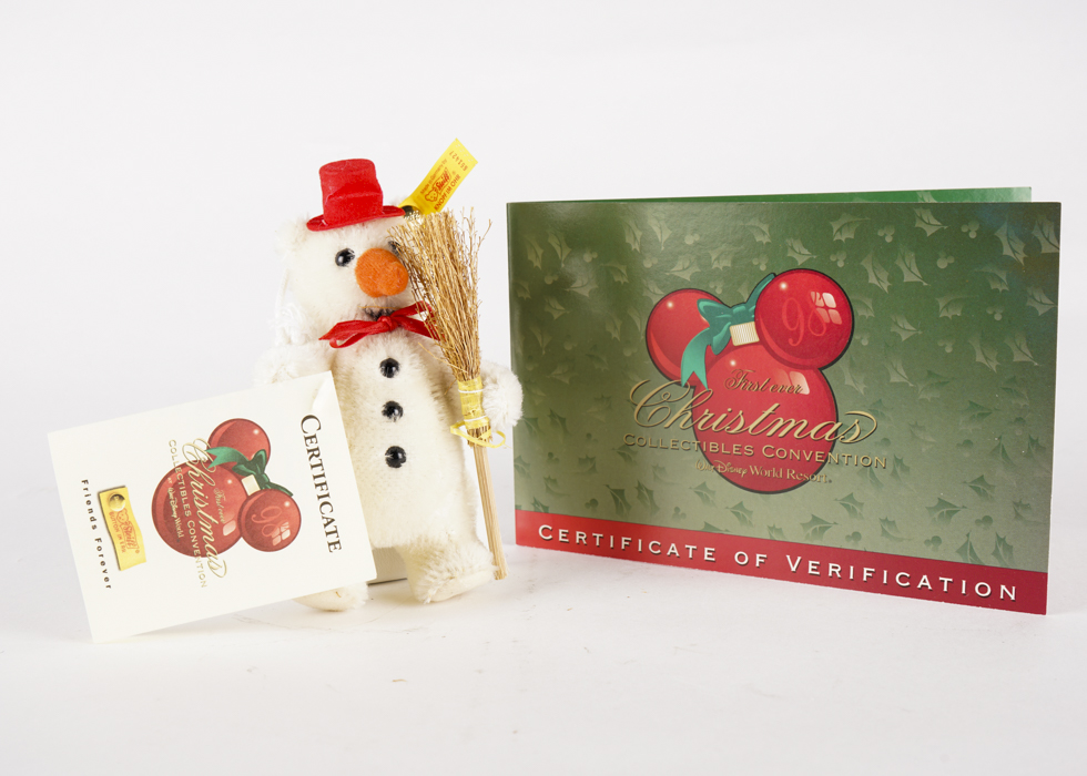 Steiff Teddy Bear Christmas Ornament "Little Snowman"