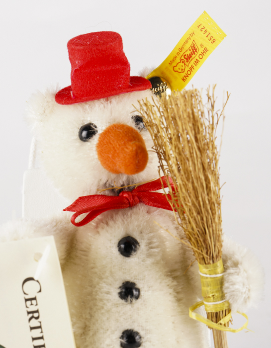 Steiff Teddy Bear Christmas Ornament "Little Snowman"