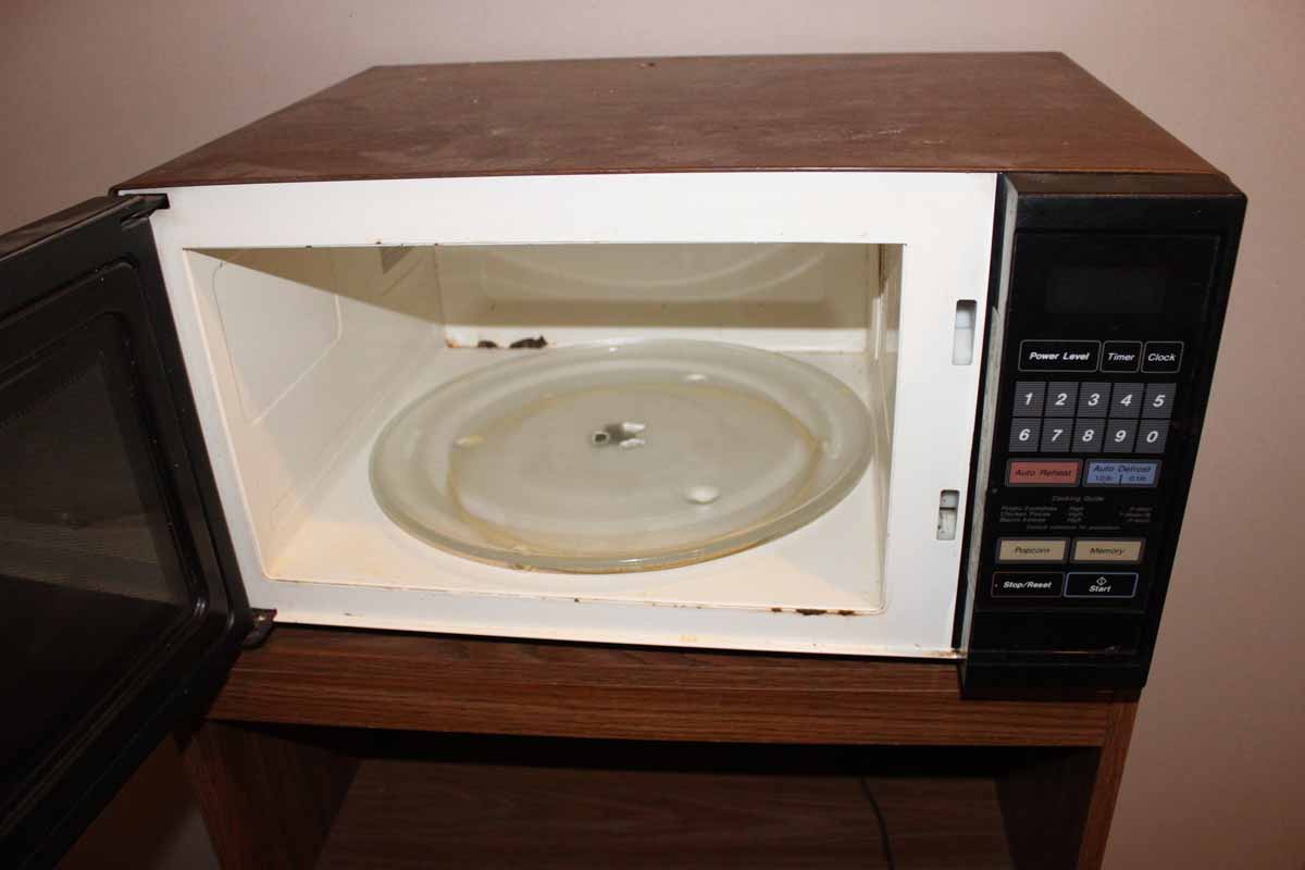 Panasonic Microwave and Utility Cart