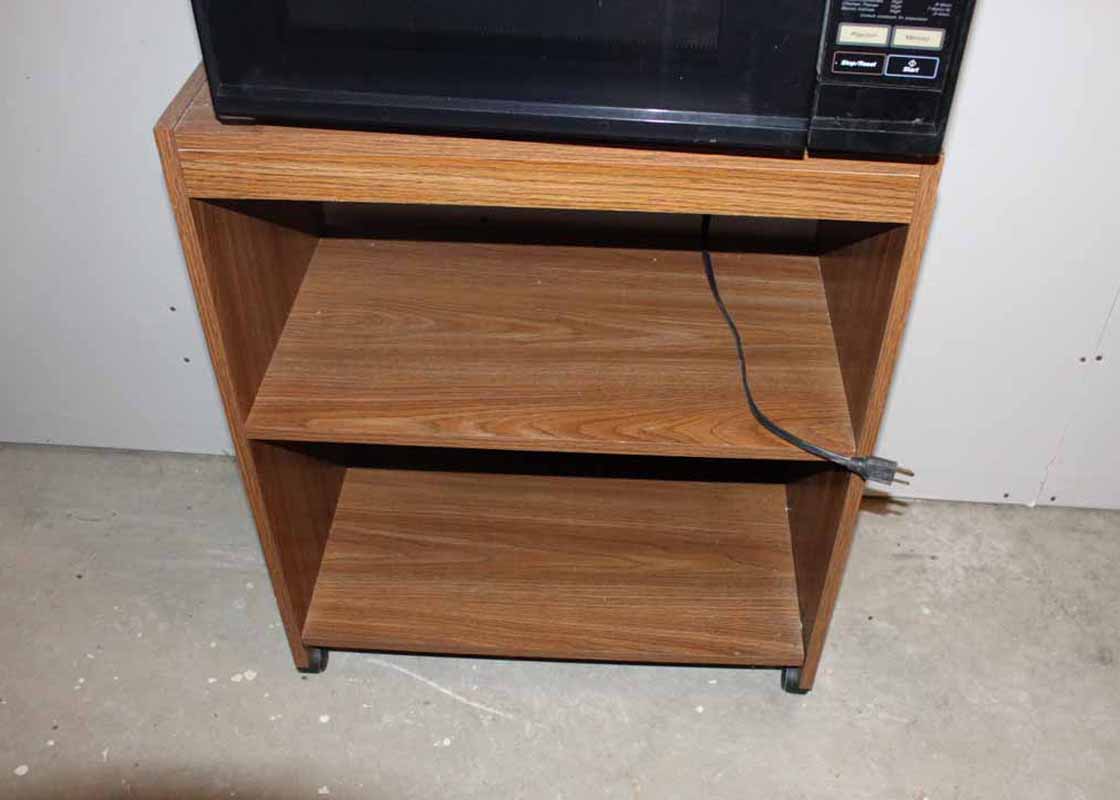 Panasonic Microwave and Utility Cart