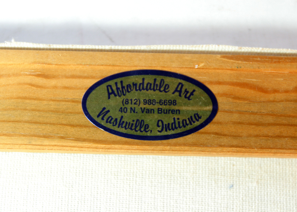 Pair of Parisian "Burnett" Oil Paintings