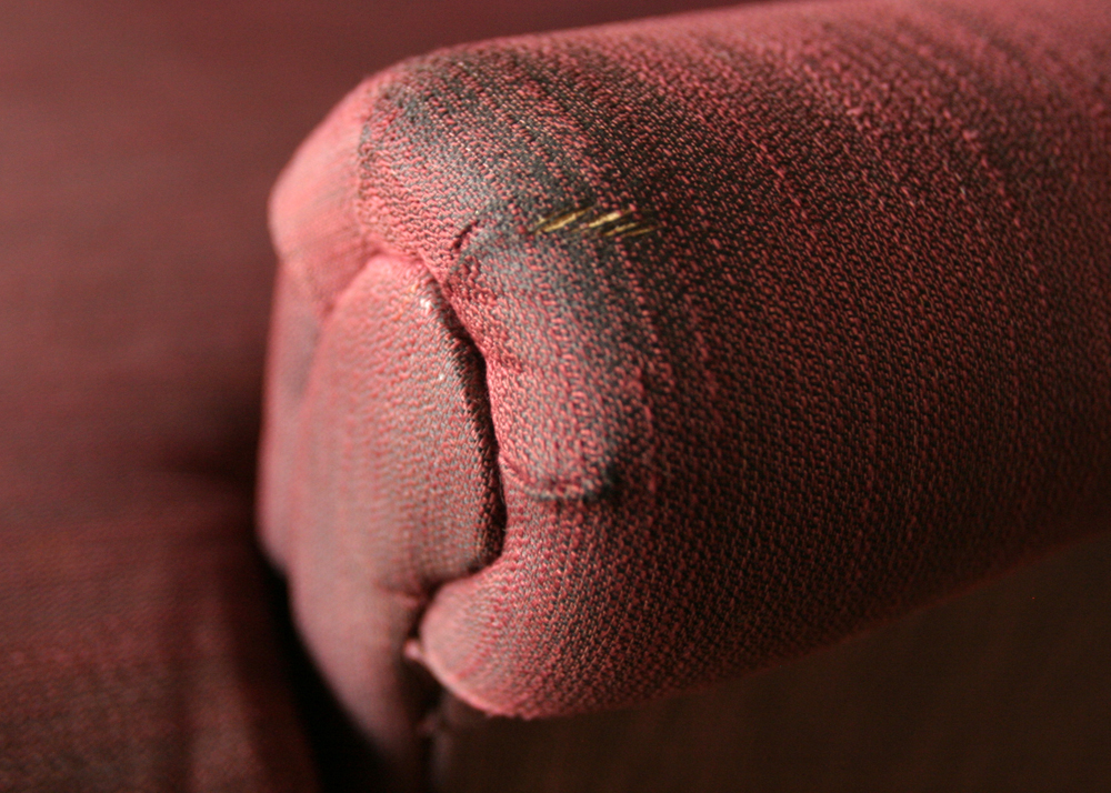 Burgundy Wingback Arm Chairs